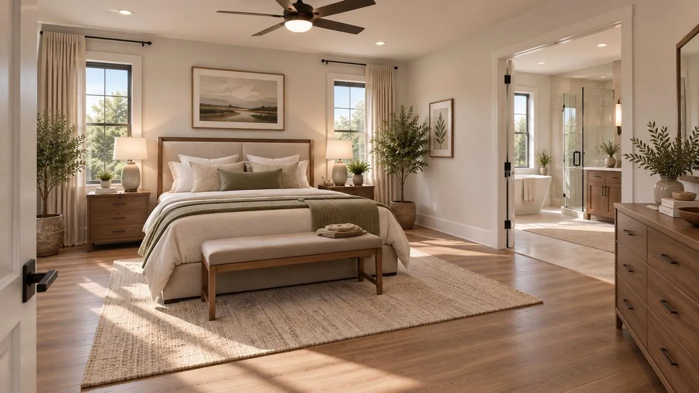 Chambre impeccable, lit fait comme à l’hôtel